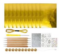 Generico Foil Embossing Tool Set | Bunny Egg Flower Motif | Aluminum Foil Sheets Embossing Set | all Ages Classroom Home Decor Holiday Crafting Greeting Card Making