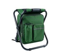 Generico Foldable Backpack Stool for Adults,Portable Ergonomic with Cooler Bag - Foldable Backpack Stool,for Camping Picnic Fishing Barbecue Watching Events Traveling