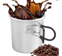 Generico Foldable Camping Cup - 150ml, Aluminum Alloy Camp Mug Outdoor Water Cup | Outdoor Drinking Cups, Ultra-Light & Compact for Travel, Picnic, Hiking, Backpacking