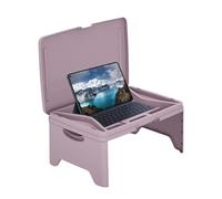 Generico Foldable Lap Desk - PP Portable Size | Bed Table Tray Car Seat Lap Desk Multi Function Folding Laptop Writing Table Food Tray Couch Bed Use Organizer Study Work Travel Use