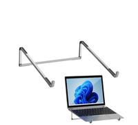 Generico Foldable Laptop Stand, Lightweight Aluminum Computer Stands, Adorable Ergonomic Portable Tablet Stand for Laptops, Tablets, Stable and Adjustable, 27.8x8.9x1 inches