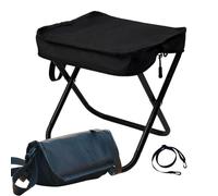 Generico Foldable Outdoor Chairs, Small Portable Lightweight Beach Seat with Strap, Comfortable Camping Supplies for Backpacking, BBQ, Travel Accessories for Outdoor Seating