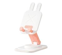 Generico Foldable Phone Stand, Desk Phone Holder, Rabbit Design, Lightweight PP, Easy Carry, Portable Adjustable Cradle Dock, for Entertainment Meetings Learning, 4.33x2.76x1.14 Inches