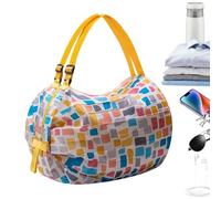 Generico Foldable Shopping Bag, Grocery Storage Shopping Tote, Durable Nylon with Handles, Reusable Lightweight Eco for Snacks, Cakes, Soda, Water, Beer, Fruits, Daily Errands, Travel Market