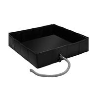 Generico Foldable Shower Base - PVC 104x104x25cm | Portable Waterproof Shower Basin with Drainage System, Folding RV Showers Tray | for Outdoor Camping Travel Pets Bathing Hiking Adventure Use