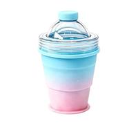 Generico Foldable Silicone Cup - Portable Mold for Ice Sphere Maker Drinks | Leak Resistant Flexible with Container Design, Reusable Bar Tool for Coffee Juice Beer Whiskey Travel Outdoor Use