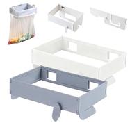 Generico Foldable Trash Bag Holder, Wall Mounted Foldable Kitchen Trash Can with Magnetic Closure, Magnetic Closure Waste Bag Hanger Racks, No Drill Collapsible Hanging Holder (Mix)