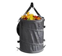 Generico Foldable Trash Bin, Outdoor Waste Container, Portable Garbage Can, 35x35x47cm, Lid and Carry Handles, Storage Basket, for Travel and Yard, Camping Picnic Use Management Solution
