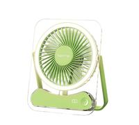 Generico Foldable Travel Fan With LED Light, 5-Speed Rechargeable Fan