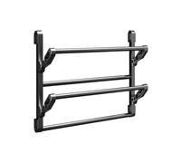 Generico Foldable Wall-Mounted Shoe Rack - Space-Saving Slipper Hanger | No-Drill Double-Layer Drain Storage Rack Suitable For Entryways, Bathrooms, Hallways, Dorms, Apartments, And RVs