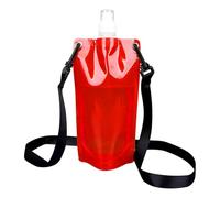 Generico Foldable Water Bag - Portable Water Bladder | Leak-Proof Foldable Pouch | 650ml Capacity, Transparent, with Shoulder Strap, for Outdoor Camping Hiking Cycling Music Festivals