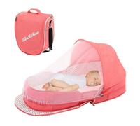 Generico Folding Bassinet, Portable Baby Bed with Breathable Mesh, Travel Crib & Bedside Sleeper for Newborns, Compact Foldable Design for Home & Outdoor Travel