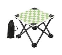 Generico Folding Camping Chair - Checkerboard Design Portable Stool | Camp Chair for Backyard Patio Lawn Hiking Sports Concert Travel