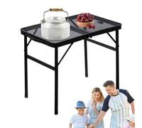 Generico Folding Camping Table, Heavy Duty Tools Tables with Non Slip, 23.62x15.75x22.05 Inches Compact & Foldable, Adjustable Height for Picnic, Beach, Fishing and Outdoor Adventures
