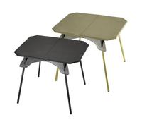 Generico Folding Camping Table, Lightweight Grill Stand, Removable Legs, Aluminum Frame, Adjustable Height Picnic Desk Ideal for Outdoor, Patio, Bbq, 18.9x14.76x15.94 Inches