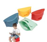 Generico Folding Portable Stool, 4X Outdoor Camping Chair, Foldable Stool, Pocket Size and Waterproof, Quick Opening, for Fishing, Commuting, and Team Activities 1000g