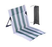 Generico Folding Striped Beach Chair, Relaxing Lounger with Lumbar Support, Portable Chair for Camping, Patio, Pool, Lawn, Garden, Picnic, Sports