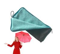 Generico Folding Umbrella Storage Bag - Chenille Hand Drying Puff With Zipper - Hooked On Convenience Super Absorbent Storage Bag, Quick-Drying Umbrella Cover For Foldable Umbrellas, Cars, Home