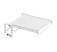 Generico Folding Wall Table - Space-Saving Floating Workbench, Heavy-Duty Drop-Leaf Desk, Sturdy Steel Bracket Support, Solid Wood Grain Accessory Board, For Laundry Room And Small Studio Apartments