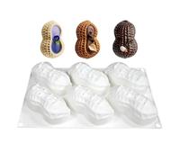 Generico Fondant Molds Cake Decorating - 6-Cavity Groundnut Mold