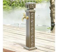Generico Fontana a Colonna d'Acqua da Giardino Verticale Elegante - Distributore d'Acqua Decorativo e Porta Tubo per Decorazioni da Esterno, Perfetta Fontana per Giardini (Marrone B)