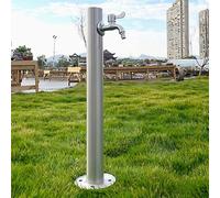 Generico Fontana da Giardino in Acciaio Inossidabile e Rubinetto per Acqua da Esterno - Idrante da Giardino 37" x3,5 con Uscita Singola per irrigazione del Cortile e paesaggistica