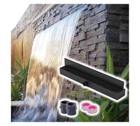 Generico Fontana da Piscina con Cascata e Scarico a Cascata - Elegante Elemento d'Acqua per Esterni per Patio, terrazza e Giardino, migliora la serenità e Lo Stile del Tuo Spazio Esterno.