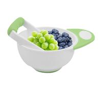 Generico Food Mash Bowl - Manual Vegetable Puree Maker, Soft Fruit Grinding Tool, Ergonomic Long Handle Prep, Non-Slip Feeding Base, BPA Free Steaming Dish, Healthy Meal Organizer | For