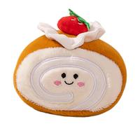 Genérico Food Plush Toy - Stuffed Animal Plushee Doll, Cake Plushee, Soft Roll Toy, Adorable Stuffed Dessert Accessory, Decorative Miniature Plush | Playroom Comfort Companion for Children