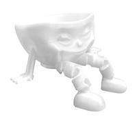 Generico Food Storage - Bowls Smile Face 3D Printed | Decorative Snack Fruit Container Set Funny Kitchen Organizer Multi Use Chips Cereal Jewelry for Home, Office, Party, Travel or Camping