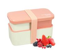 Generico Food Storage Containers | 1450ml Lunch Box Set | Sustainable Leak-Proof, Dishwasher Safe Meal Container with Removable Utensil and Sealing Strap,for Work College School Picnic Outdoor