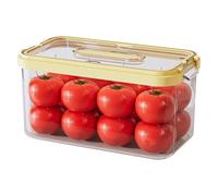 Generico Food Storage Containers For Fridge - Leakproof Transparent Large Capacity Organizer Bins With Lids | Fresh Fruit And Vegetable Storage Containers | Reusable Kitchen Food Preservation Boxes