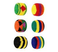 Generico Foot Kick Sack Dirt Bag Set - 6 Piece Interactive Juggling Sport Balls | Sand Filled Training Toss Bags Coordination Exercise Game Accessories for Indoor Outdoor, Park, Camping, Yard, Play