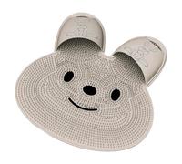 Generico Foot Scrubber Mat, Shower Floor Cleaner, Bunny-Shaped Callus Remover Brush, Suction Cup Massager, Cleaning Supply Tool, Compact Ideal for Bathtub, Bathroom, and Floor Use