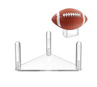 Generico Football Holder Stand Adjustable Grip - Soccer Ball Support | PVC Frame with Anti Slip Pads, Sports Equipment Display Rack, Training Gear Storage Shelf for Practice Fields