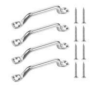 Generico Footman Loop 4X Stainless Steel Heavy Duty Tie Down Anchors | With Flat Head Tapping Screws, High Strength Kayak Accessories for Daily Maintenance Repair Care
