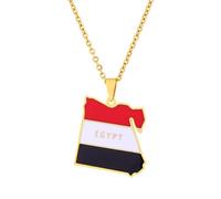 Generico For Egypt Stainless Steel Pendant Necklaces Jewelry Gold Color Items for Bridal Women Man Party Gifts Sets Round Ball Jewelry (Model 3)