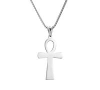 Generico For Egyptian Stainless Steel The Key For Nile Pendant Necklaces Jewelry Gold Color Items Women Man Party Gifts Cross Jewelry (Model 7)