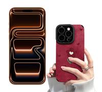 Generico for iPhone 17 Air Case Silicone Liquid Silicone Shockproof Absorbing with Camera Lens Protection Cover Anti-Scratch Frosted Protective Phone Case (Red)