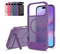 Generico for iPhone 17 Pro Max Case with Hidden Stand, Military-Grade Protection & Ultra-Thin Matte Finish (Purple,16ProMax)
