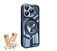 Generico for iPhone 17 Series 360 Magnetic Case with Rotating Stand, Military - Grade Shockproof Protective Case for iPhone 14/15/16/17 Series (Blue,FOR 16PROMAX)