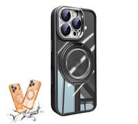 Generico for iPhone 17 Series 360 Magnetic Case with Rotating Stand, Military - Grade Shockproof Protective Case for iPhone 14/15/16/17 Series (Black,FOR 16PROMAX)