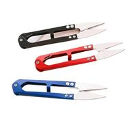 generico Forbici a Forma di U con Molla - Resistenti, Anti-Slittamento, Colori Misti | 2 Pezzi | per Punto, Taglio di Filo, Cucito | Grandi taglierine