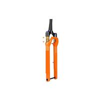 Generico Forcella Ammortizzata for Bici da Ghiaia 700C, Corsa 60 mm, Offset 45, conica, con Perno Passante 100×12, Freno a Disco(700C-ORANGE)