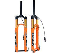 Generico Forcella Anteriore Ad Aria for Mountain Bike da 27,5" E 29" con Escursione 160 Mm, Controllo Via Cavo, Sterzo Dritto 1-1/8 Pollici, Albero A Barilotto, Smorzamento 15×100(C,27.5in)