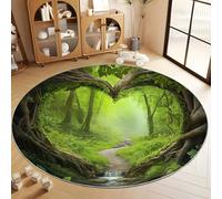 Generico Foresta Magia Fantasy Fantastico Modello La Zona Tappeto Camera Bagno Cucina Zerbino Macchina Lavabile Antiscivolo Tappeti, 160cm
