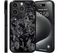 Generico Forged Carbon Fiber Phone Case for iPhone 17 Pro Max, All-Inclusive Magnetic Wireless Charging, Color Clash Design,Aramid Fiber for 11/12/13/14/15/16 Pro Max (For 17 Pro,Purple)