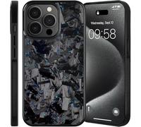 Generico Forged Carbon Fiber Phone Case for iPhone 17 Pro Max, All-Inclusive Magnetic Wireless Charging, Color Clash Design,Aramid Fiber for 11/12/13/14/15/16 Pro Max (For 14,Blue)