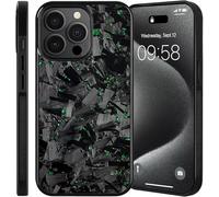 Generico Forged Carbon Fiber Phone Case for iPhone 17 Pro Max, All-Inclusive Magnetic Wireless Charging, Color Clash Design,Aramid Fiber for 11/12/13/14/15/16 Pro Max (For 11 Pro Max,Green)