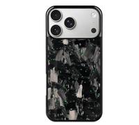 Generico Forged Carbon Fiber Phone Case for iPhone 17 Pro Max, All-Inclusive Magnetic Wireless Charging, Color Clash Design,Aramid Fiber for 11/12/13/14/15/16 Pro Max (For 16 Plus,Green)